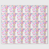 Papier Cadeau Papier d'emballage de joyeux anniversaire de diva (Plat)