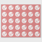 Papier Cadeau Papier d'emballage de Joyeux Noël avec des (Plat)