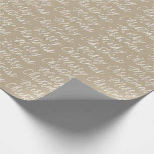PAPIER CADEAU PAPIER D'EMBALLAGE DE JOYEUX NOËL DE MANUSCRIT
