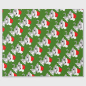 Papier Cadeau Papier d'emballage de Kitty de Noël gris (Plat)