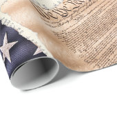 Papier Cadeau Papier d'emballage de la constitution (Coin rond)