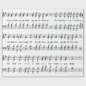 Papier Cadeau papier d'emballage de la feuille de musique jingle (Plat)