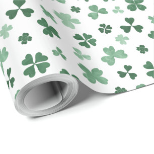 Papier Cadeau Papier d'emballage de la Saint Patrick pour le trè