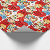 Papier Cadeau Papier d'emballage de la Saint-Valentin (Coin)