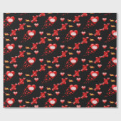 Papier Cadeau Papier d'emballage de la Saint-Valentin (Plat)