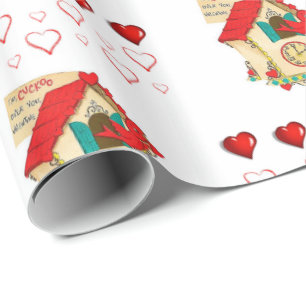 Papier Cadeau Papier d'emballage de la Saint-Valentin