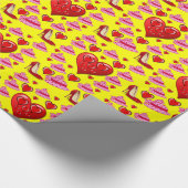 Papier Cadeau Papier d'emballage de la Saint-Valentin (Coin)