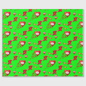 Papier Cadeau Papier d'emballage de la Saint-Valentin (Plat)