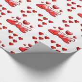 Papier Cadeau Papier d'emballage de la Saint-Valentin (Coin)