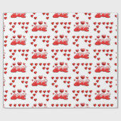 Papier Cadeau Papier d'emballage de la Saint-Valentin (Plat)