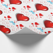 Papier Cadeau Papier d'emballage de la Saint-Valentin (Coin)