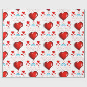 Papier Cadeau Papier d'emballage de la Saint-Valentin (Plat)