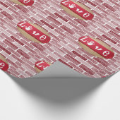 Papier Cadeau Papier d'emballage de la Saint-Valentin (Coin)