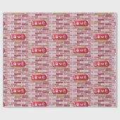 Papier Cadeau Papier d'emballage de la Saint-Valentin (Plat)