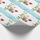 Papier Cadeau Papier d'emballage de la Saint-Valentin (Coin)