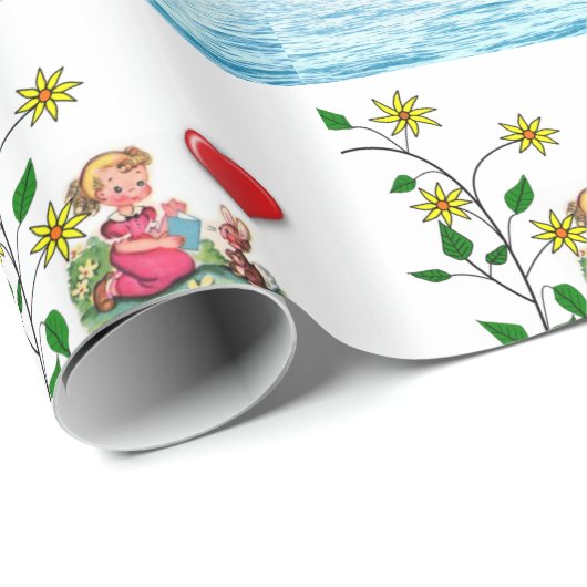 Papier Cadeau Papier d'emballage de la Saint-Valentin (Coin rond)