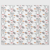 Papier Cadeau Papier d'emballage de la Saint-Valentin (Plat)