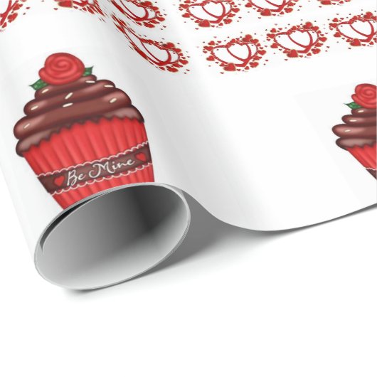 Papier Cadeau Papier d'emballage de la Saint-Valentin (Coin rond)