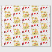 Papier Cadeau Papier d'emballage de la Saint-Valentin (Plat)