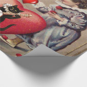 Papier Cadeau Papier d'emballage de la Saint-Valentin (Coin)