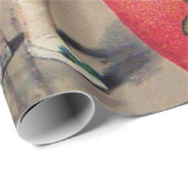 Papier Cadeau Papier d'emballage de la Saint-Valentin (Coin rond)