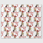 Papier Cadeau Papier d'emballage de la Saint-Valentin (Plat)