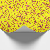 Papier Cadeau Papier d'emballage de la Saint-Valentin (Coin)