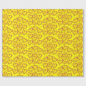 Papier Cadeau Papier d'emballage de la Saint-Valentin (Plat)