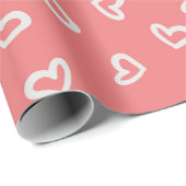 Papier Cadeau Papier d'emballage de la Saint-Valentin (Coin rond)