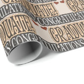 Papier Cadeau Papier d'emballage de l'école d'art de mots (Coin rond)