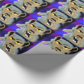 Papier Cadeau Papier d'emballage de loup-garou (Coin)