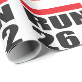 Papier Cadeau Papier d'emballage de marathon (Coin rond)