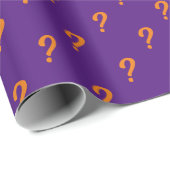 Papier Cadeau Papier d'emballage de marque d'interrogation pourp (Coin rond)