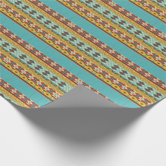 Papier Cadeau Papier d'emballage de motif aztèque (Coin)