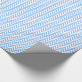 Papier Cadeau Papier d'emballage de motif de chevron de bleus (Coin)