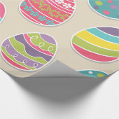 Papier Cadeau Papier d'emballage de motif d'oeufs de pâques (Coin)