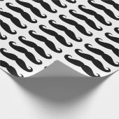 Papier Cadeau Papier d'emballage de moustache noire (Coin)