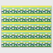 Papier Cadeau Papier d'emballage de moutons de bande dessinée (Plat)