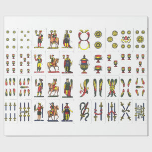 Papier Cadeau Papier d'emballage de Napoletane de carte