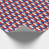 Papier Cadeau Papier d'emballage de nid d'abeilles de drapeau de (Coin)