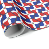 Papier Cadeau Papier d'emballage de nid d'abeilles de drapeau de (Coin rond)