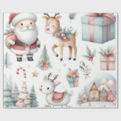 Papier Cadeau Papier d'emballage de Noël (Plat)