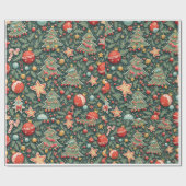 Papier Cadeau papier d'emballage de noël (Plat)