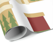 Papier Cadeau Papier d'emballage de Noël (Coin rond)