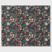 Papier Cadeau Papier d'emballage de Noël aux couleurs vives (Plat)