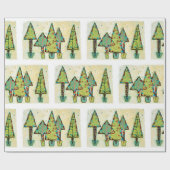 Papier Cadeau Papier d'emballage de Noël blanc (Plat)