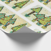 Papier Cadeau Papier d'emballage de Noël blanc (Coin)