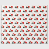 Papier Cadeau Papier d'emballage de Noël de chiot et de chaton (Plat)