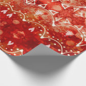 Papier Cadeau Papier d'emballage de Noël de fête de guirlandes (Coin)