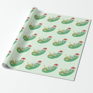 Papier Cadeau Papier d'emballage de Noël de motif mignon de pois